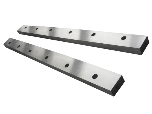 TiN Coated Steel Cutting Knives Blades High Hole Quantity Double Third Edge Angle